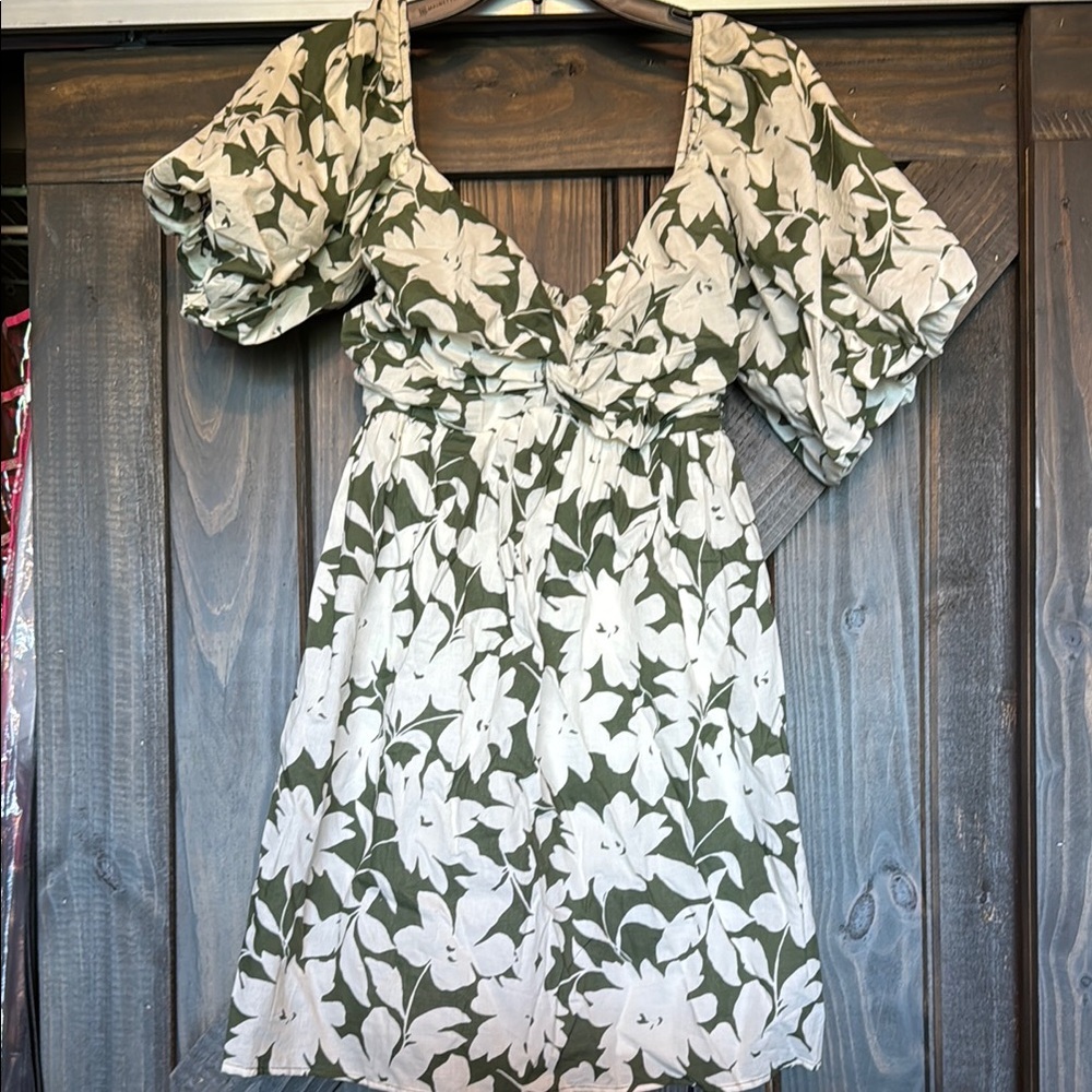 Floral Puff Sleeve Dress